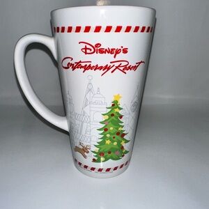 Disney Contemporary Resort Mug - White, Red, and Green